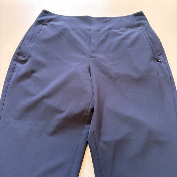 Athleta Endless High Rise Navy Blue Pant Stretch Travel Business Lightweight - Picture 3 of 11